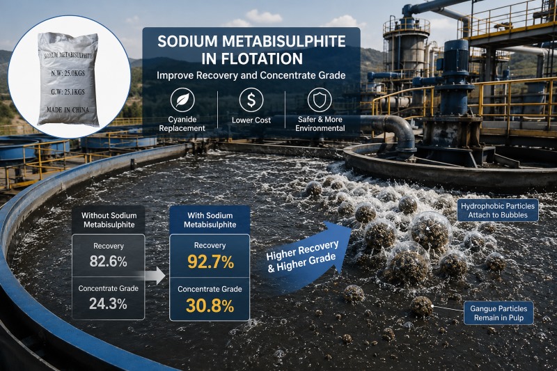 sodium metabisulfite in flotation
