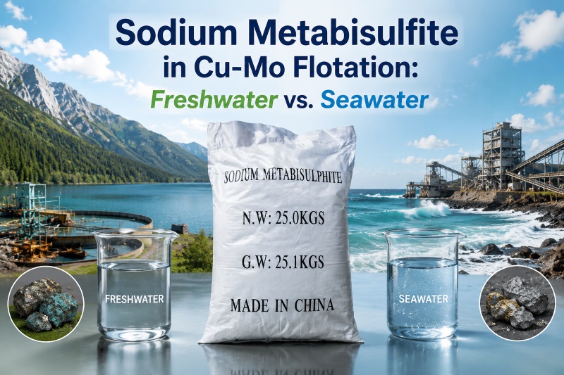 Sodium Metabisulfite in Cu-Mo Flotation Freshwater vs. Seawater