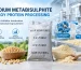 sodium metabisulfite in soy protein processing